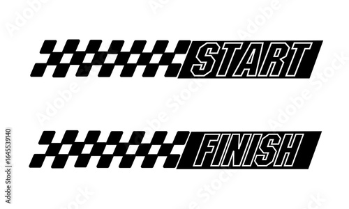 Race flag background. Checkered flag. Black and white checker. Finishing flag. 
