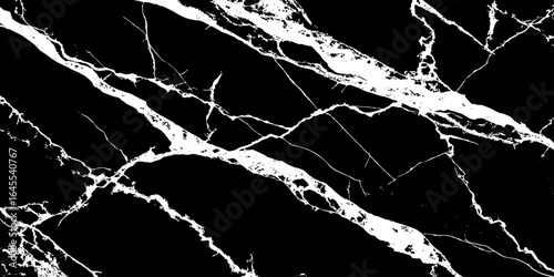 "Black marble texture with bold white natural veins. Elegant stone background ideal for luxury design, modern interiors, digital art, wallpapers, and abstract decorative surfaces"