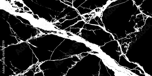 "Elegant black marble texture with striking white veins. Perfect for backgrounds, modern interior design, luxury product mockups, and digital graphics requiring a high-contrast natural stone effect"