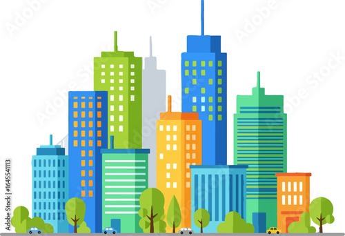 minimalist city vector