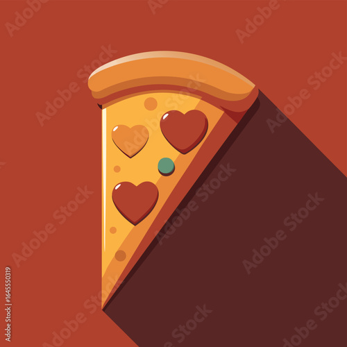 pizza slice with heart shaped pepperoni   (2).eps