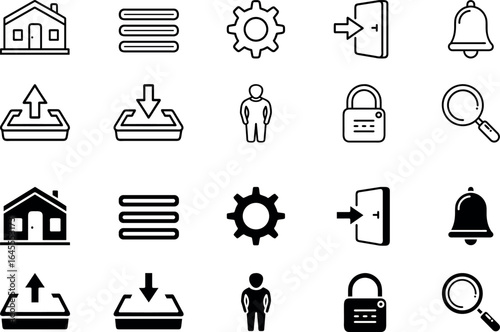 Essential UI Icons – Outline & Solid Vector Set for Apps and Web