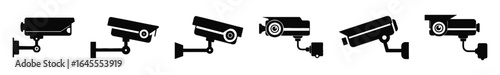 Multiple security cameras mounted on walls.