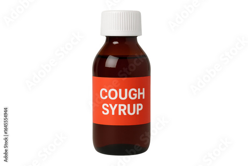 Wallpaper Mural Bottle of cough syrup on transparent background Torontodigital.ca