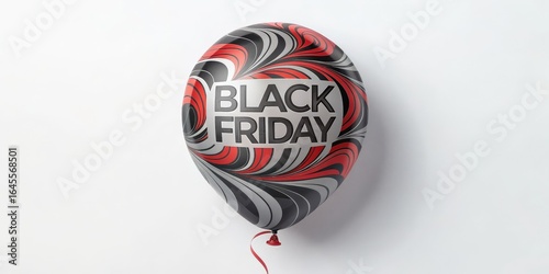 Black Friday Balloon Red an...