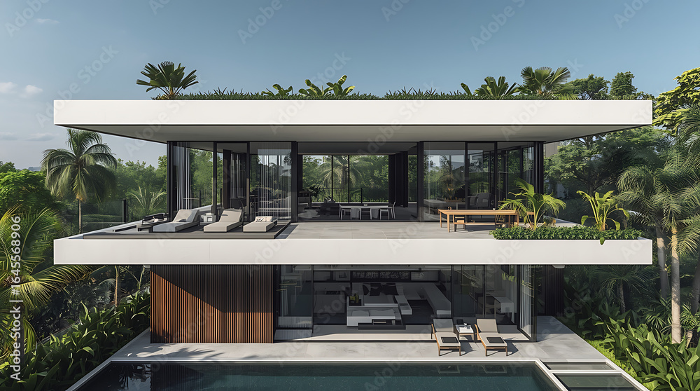 Obraz premium swimming pool in hotel