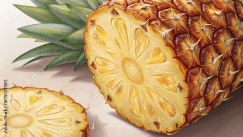 Digital Painting Sliced Pin...