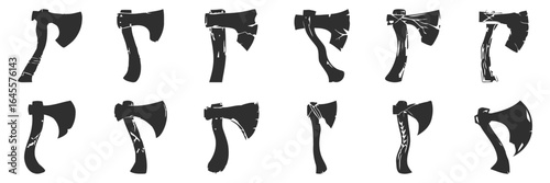 Many axes, various styles.