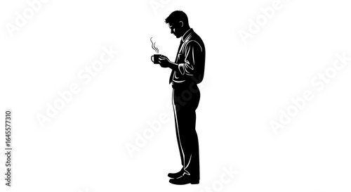 businessman taking a coffee break a moment of reflection and rejuvenation for increased productivity and success