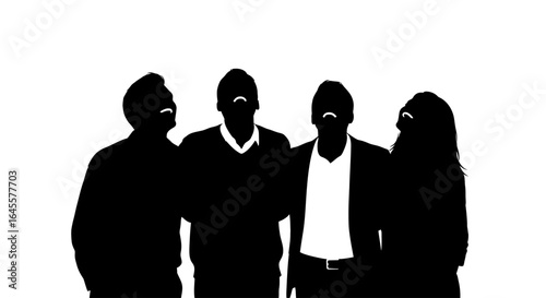 united team looking towards future success inspiring silhouette of collaborative colleagues sharing a vision
