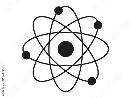 Simple diagram of an atom's structure.
