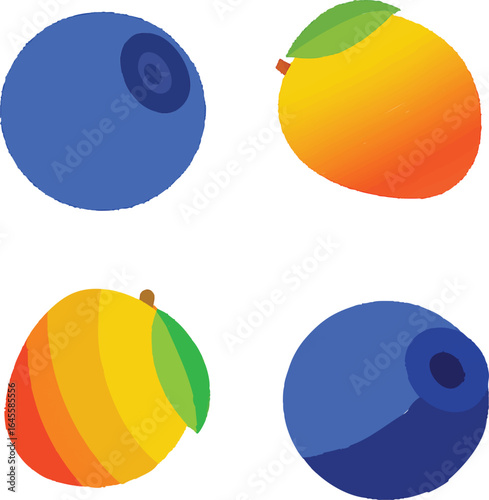set of fruits