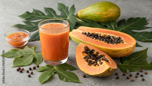 Refreshing Papaya Juice wit...