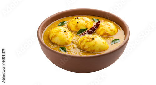 South Indian Style Egg Curry with Spicy Coconut Gravy