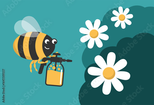 Bee apivectoring - bees are used to deliver biological control agents to crops