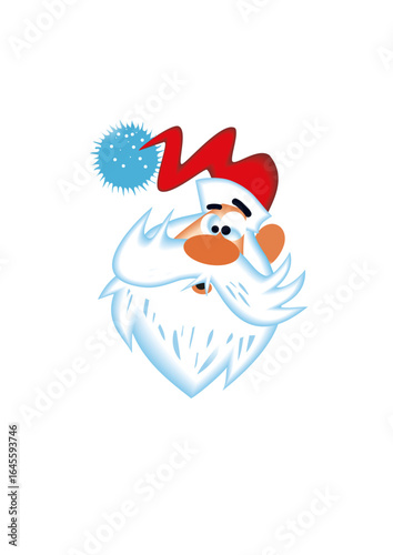 Santa Claus (Father Christmas) with a big white beard
