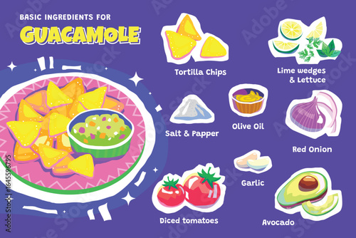 Hand-Drawn Flat Illustration of Latin American Street Food Infographics