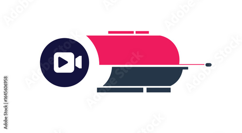 Video Icon Design: A sleek and modern video icon, the perfect visual representation for your video content, online courses, social media, and creative projects.