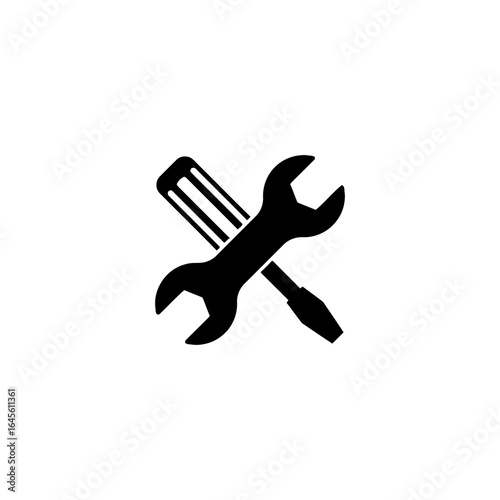 Tools crossed, signifying repair and maintenance.
