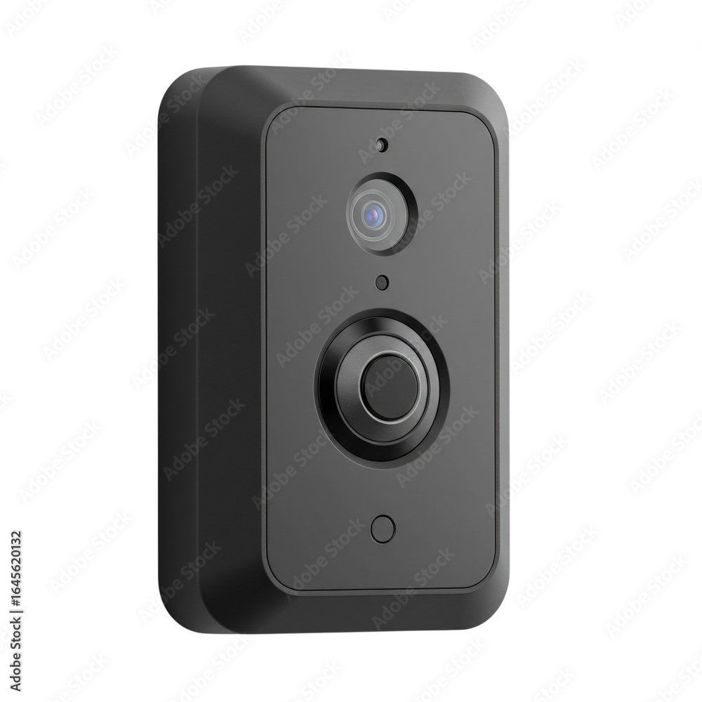 Obraz premium doorbell camera shield isolated, without a background