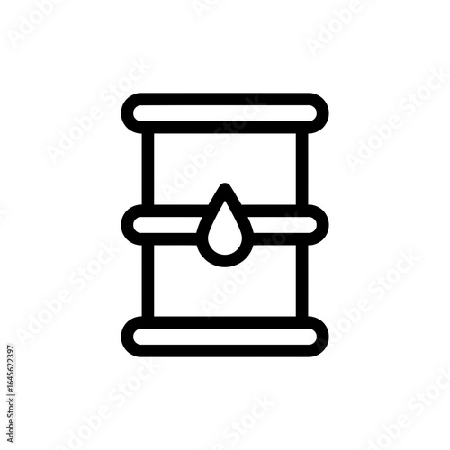 Oil barrel icon, signifying energy and resources.

