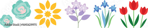 Multicolor Floral Flower Bundle