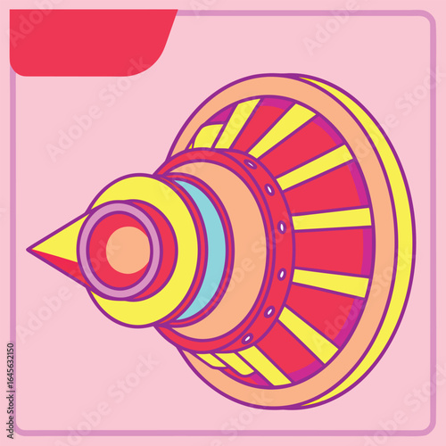 Colourful skyforge engines vibrant cutaway.