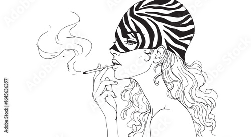 Enigmatic Zebra Mask Smoker
