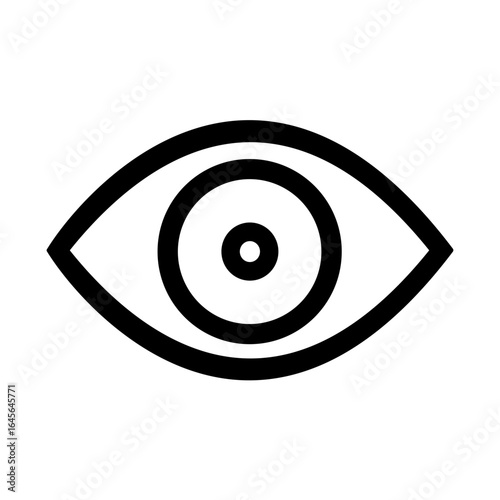 Quadro su tela Eye Icon Vector – Vision and View Symbol