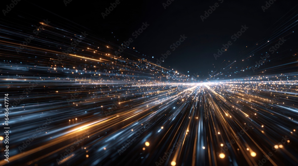 Fototapeta premium Abstract digital data flow