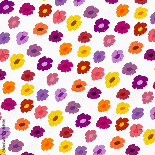 set of flowers