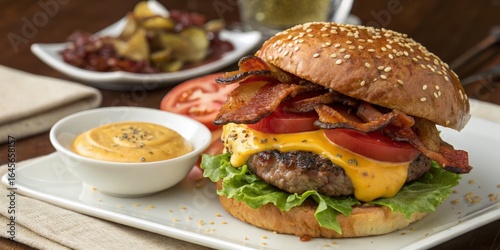 Bacon Cheeseburger Photogra...