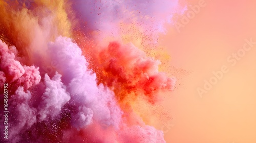 Wallpaper Mural Vibrant explosion of colorful powder. Torontodigital.ca