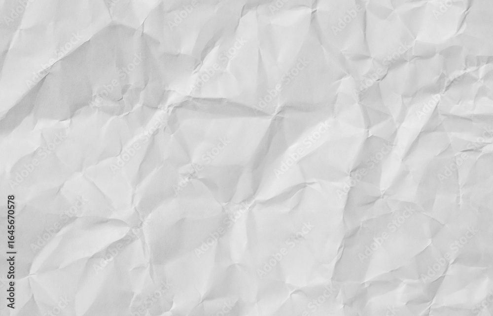 Obraz premium Crumpled white paper texture background