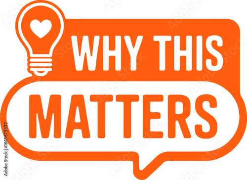 Orange graphic with lightbulb and text why this matters on a light orange background