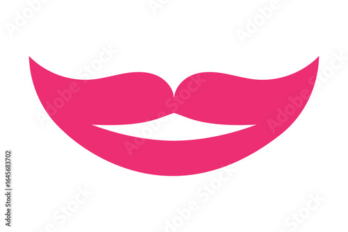 lip icon, flat style lip icon.