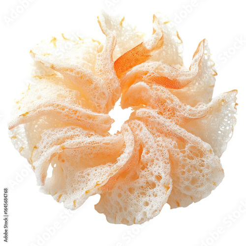 Delicate, Crispy Asian Snack with Beautiful Swirl Design, Perfect for Sharing or Enjoying Alone on transparent background