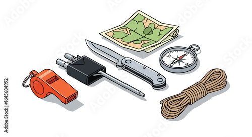 Essential Survival Kit Items for Wilderness Exploration.