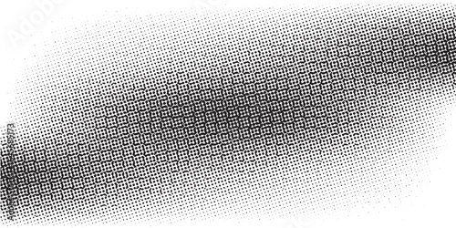 Set of halftone dots gradient pattern texture isolated on white background. Straight dotted spots using halftone circle dot raster texture. Vector blot half tone collection.