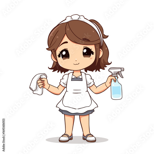Vector of a housekeeper 