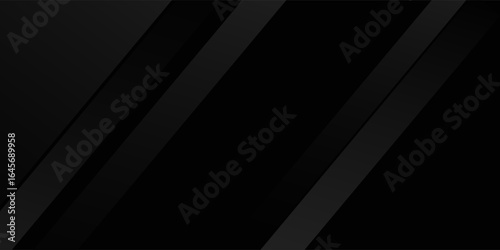 Black abstract background. Elegant dark diagonal shape elements.