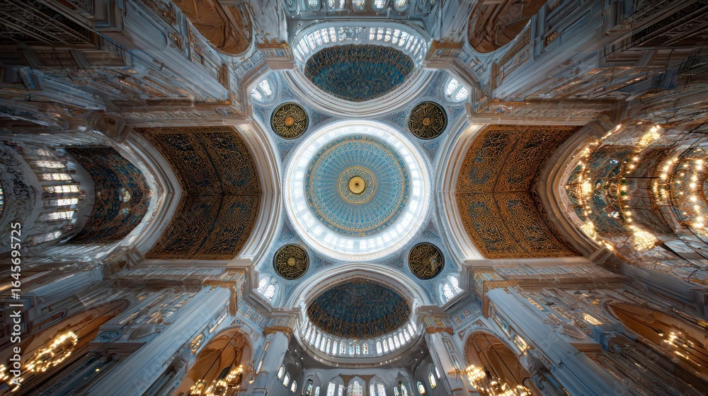 Naklejka premium Cathedral interior architectural details