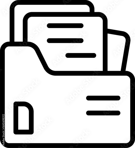 folder icon related with simple icon for planning organizing and management 