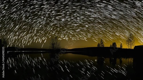 無数の願いが降り注ぐ湖畔