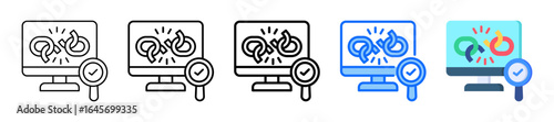 Weakness Analysis Icon In 5 Different Styles Set Collection