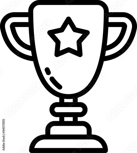 trophy icon related with simple icon for planning organizing and management 