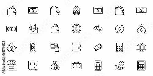 Personal Finance & Accounting Icons – Budget Tracking & Expense Management Vector Pack