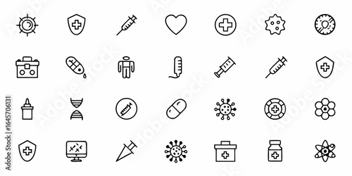 Vaccine & Immunization Icons – Health, Safety & Prevention Vector Pack