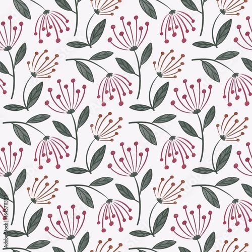 Little flower seamless floral pattern 