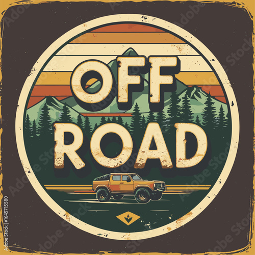 off road t-shirt vector design illustration